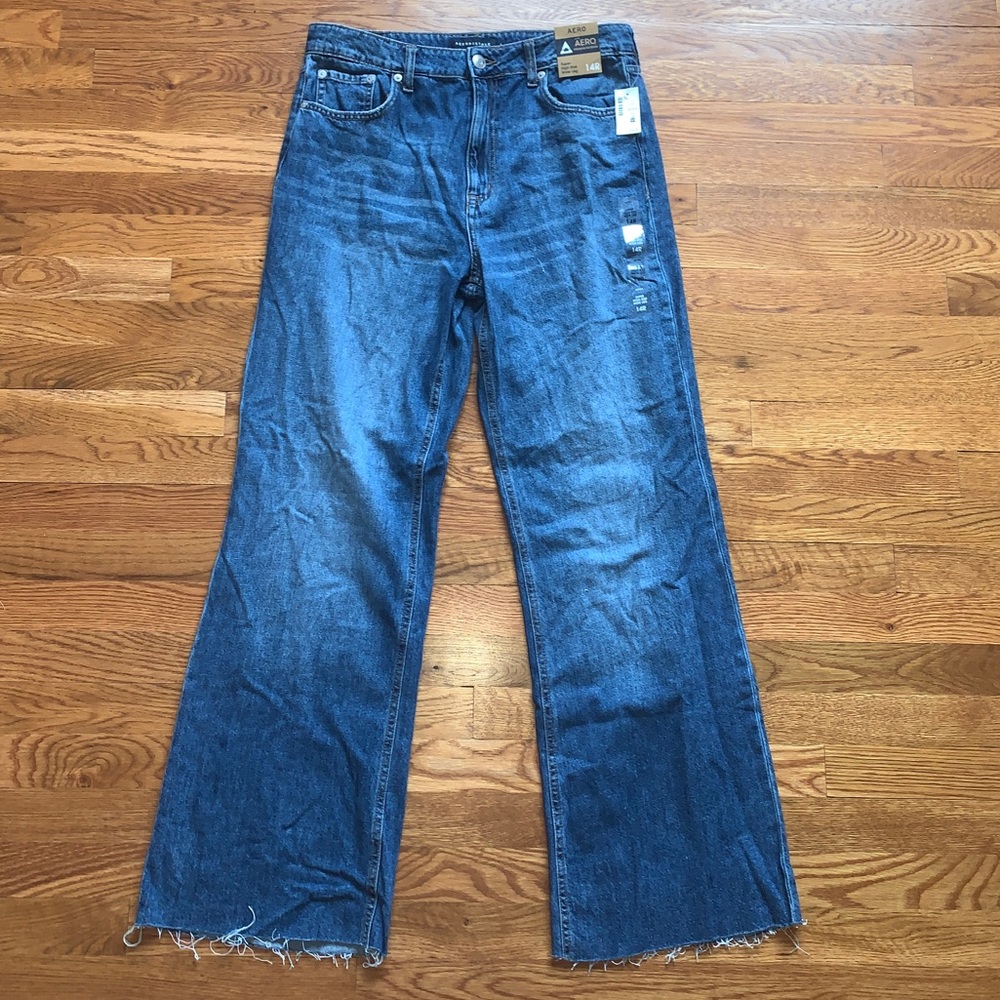 NWT Aéropostale Super High Rise Wide Leg Jeans - Size 14R